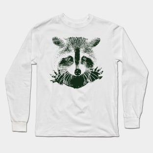 Cute Innocent Raccoon Long Sleeve T-Shirt